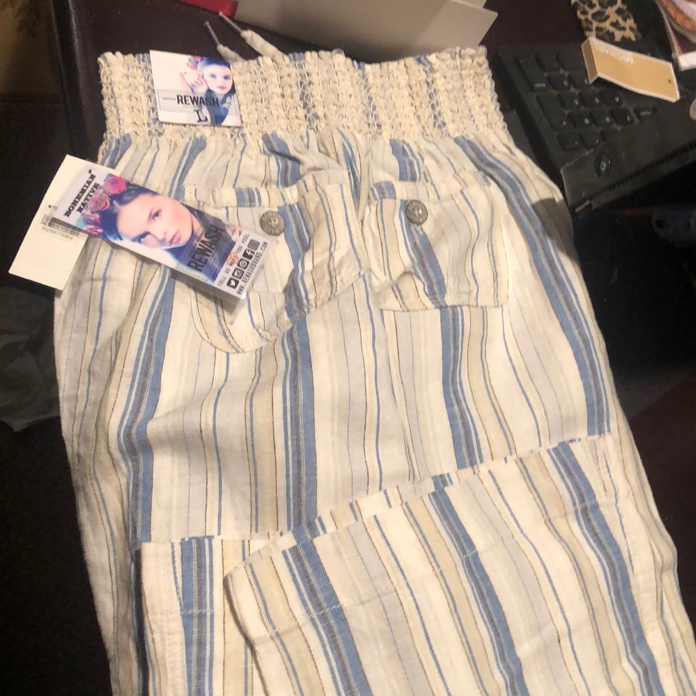 Multi Striped Linen/Rayon Casual from Macy’s